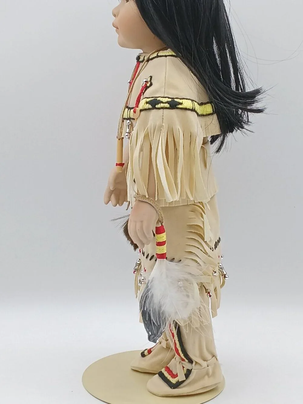 Vintage Buffalo Child Porcelain Doll 13